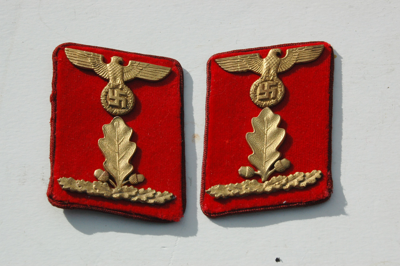 NSDAP Gaulevel Collar Tabs