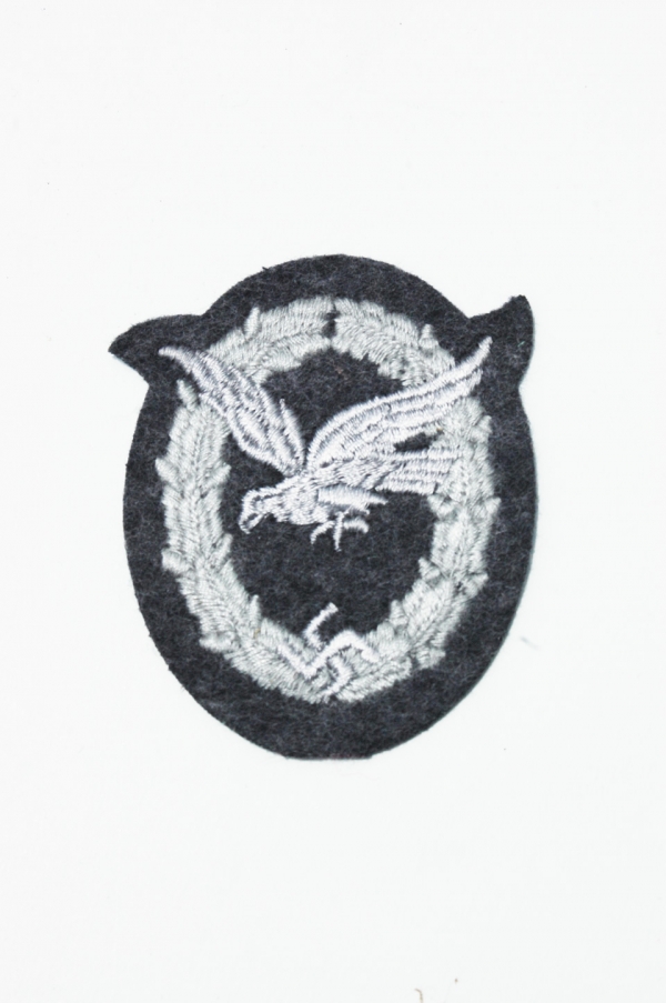 Reproduction Luftwaffe Air Gunners Cloth Badge