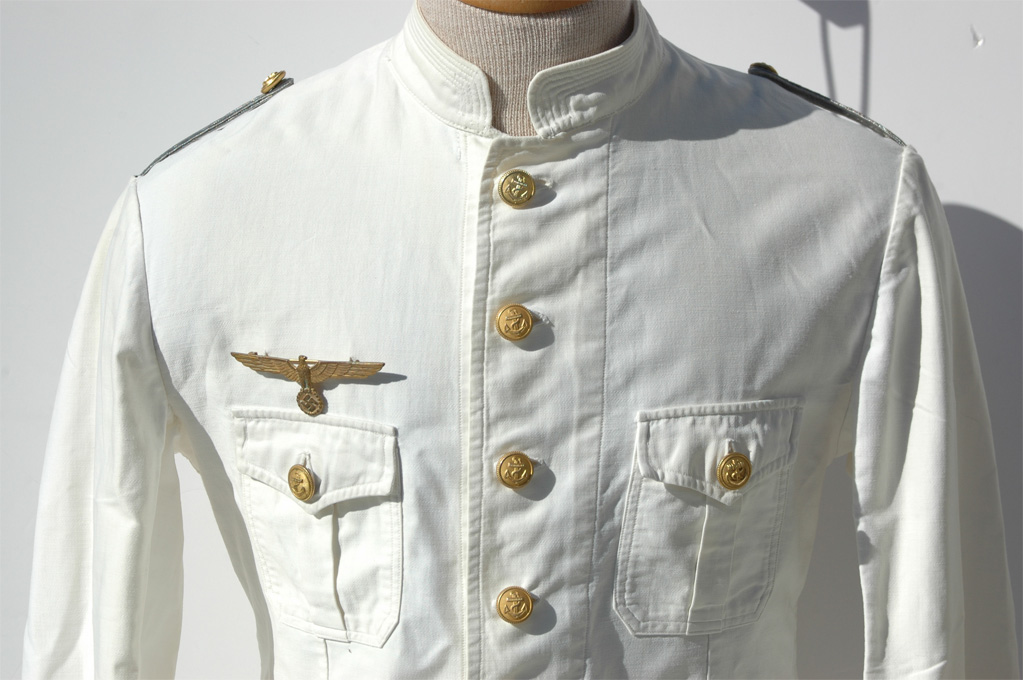 German WWII Summer White Kriegsmarine Officers Tunic