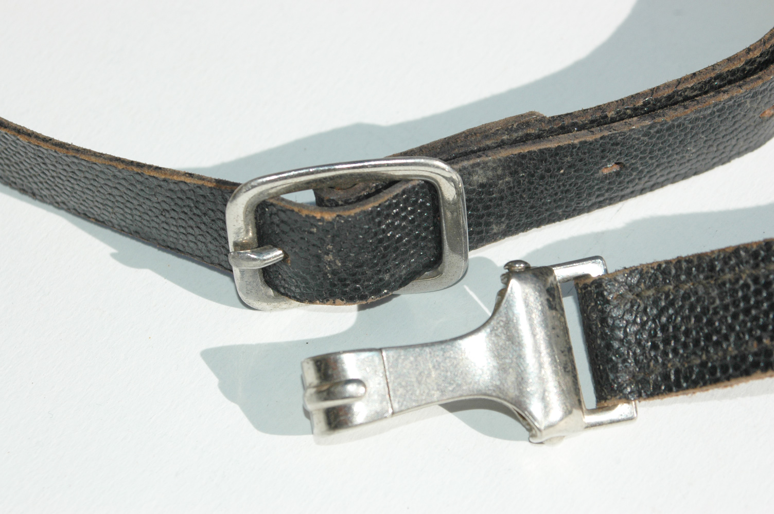 German WWII Black leather Cross Strap Unissued