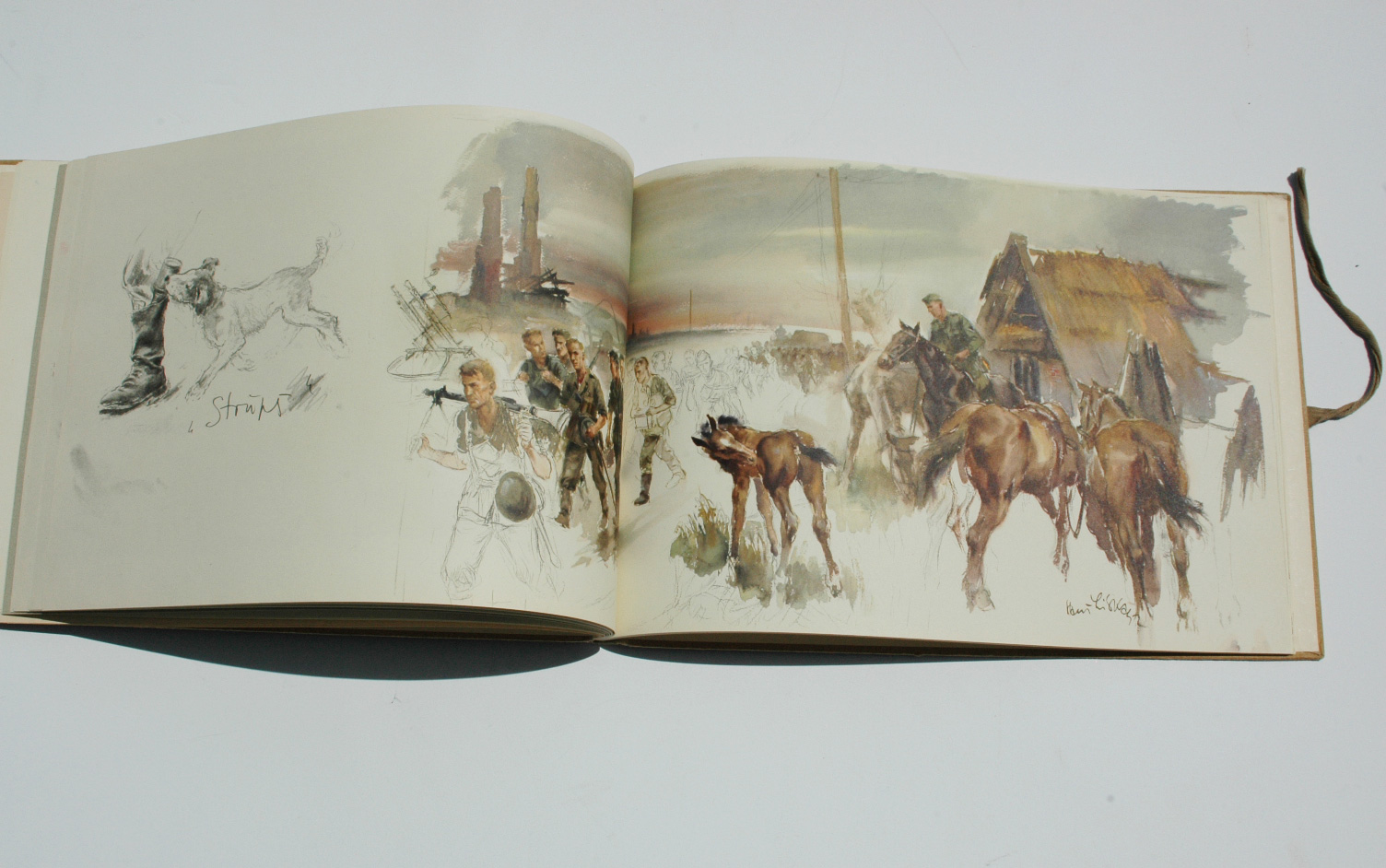 German WWII Hans Liska Sketchbook