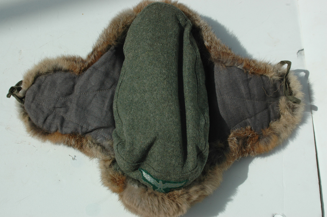 German WWII Customs Winter Fur Cap