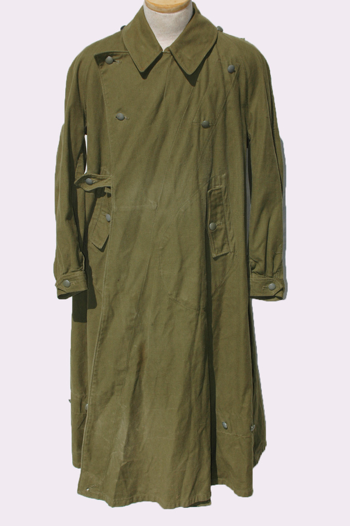 WWII German Tropicial Kradmantel (Motorcycle) Greatcoat