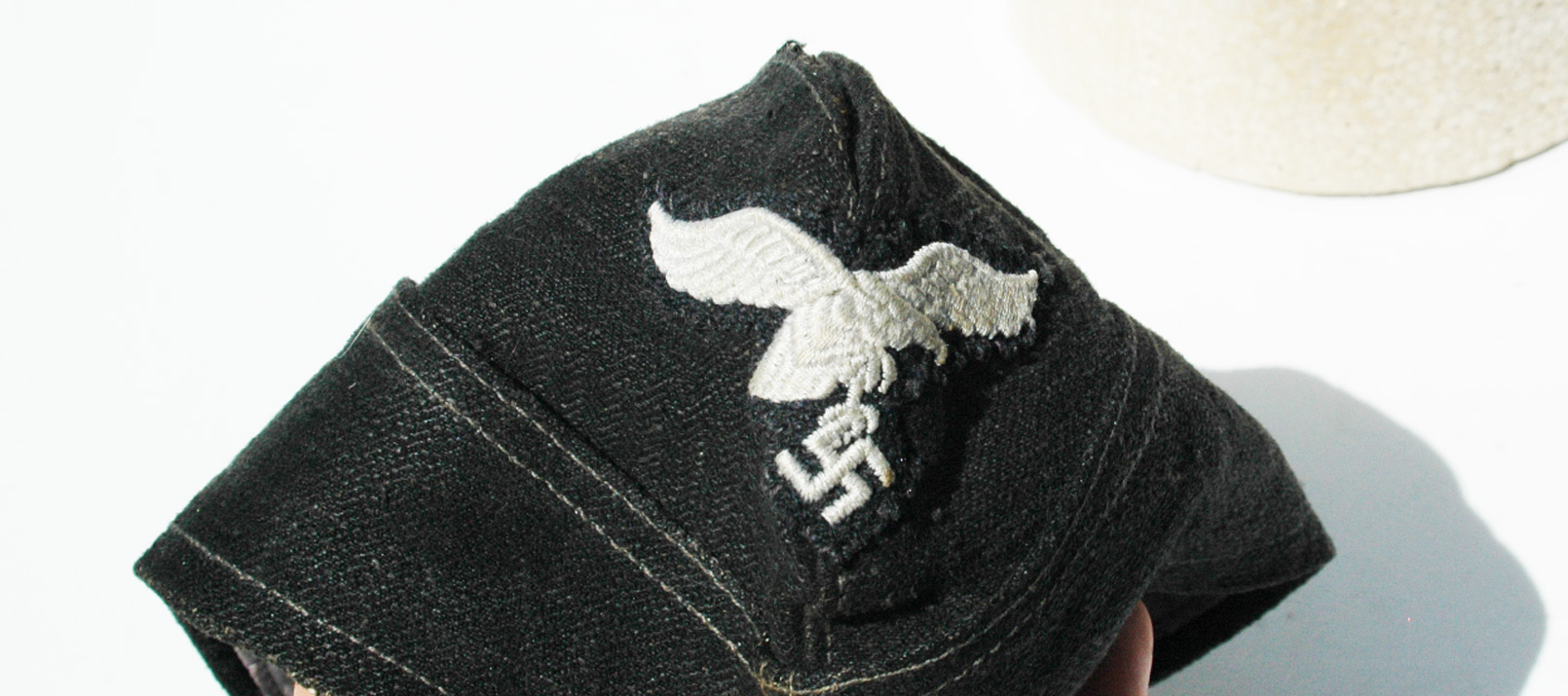German WWII HBT Luftwaffe Black Mechanics Overseas Cap
