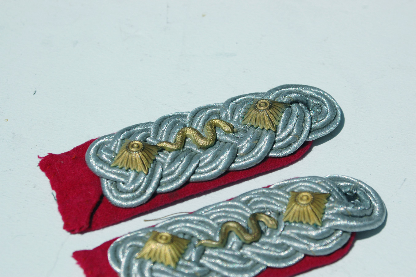 German WWII Veterinarian Shoulderboards