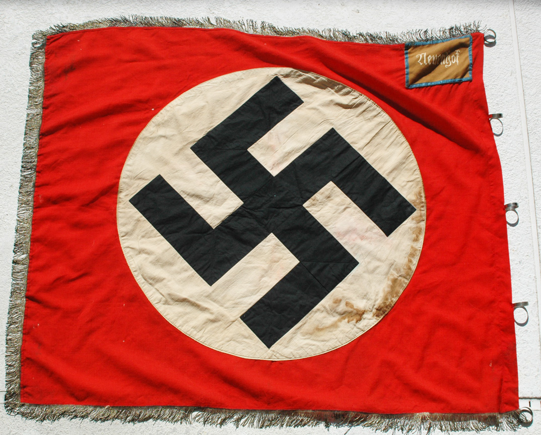 German WWII or Pre-War NSDAP Flag  Ortsgruppe Neuenhof