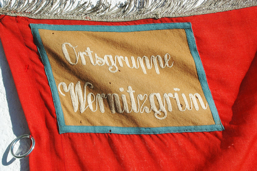 German WWII or Pre-War NSDAP Flag  Ortsgruppe Wernitsgrun