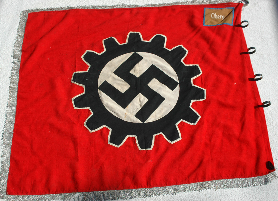 German WWII or Pre-War DAF Flag Ortsgruppe Oberg