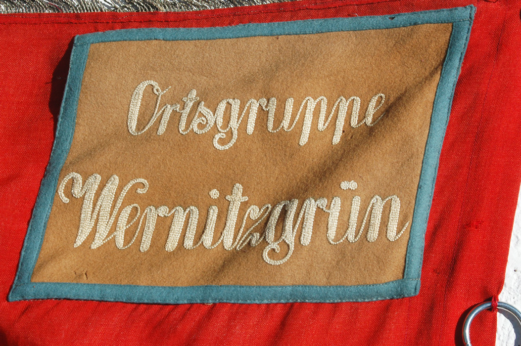 German WWII or Pre-War NSDAP Flag  Ortsgruppe Wernitsgrun