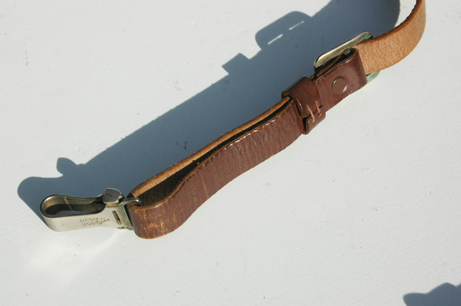 NSDAP or SA Brown Leather Cross Strap