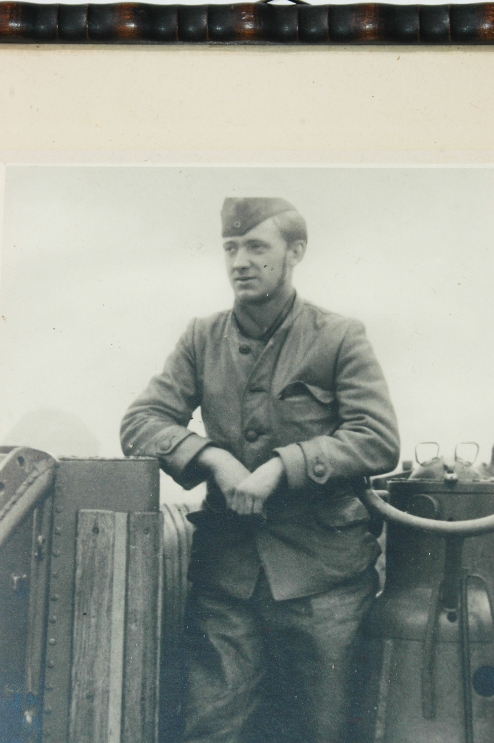 German WWII Famed Photo of Walter Kloppenburg U-866