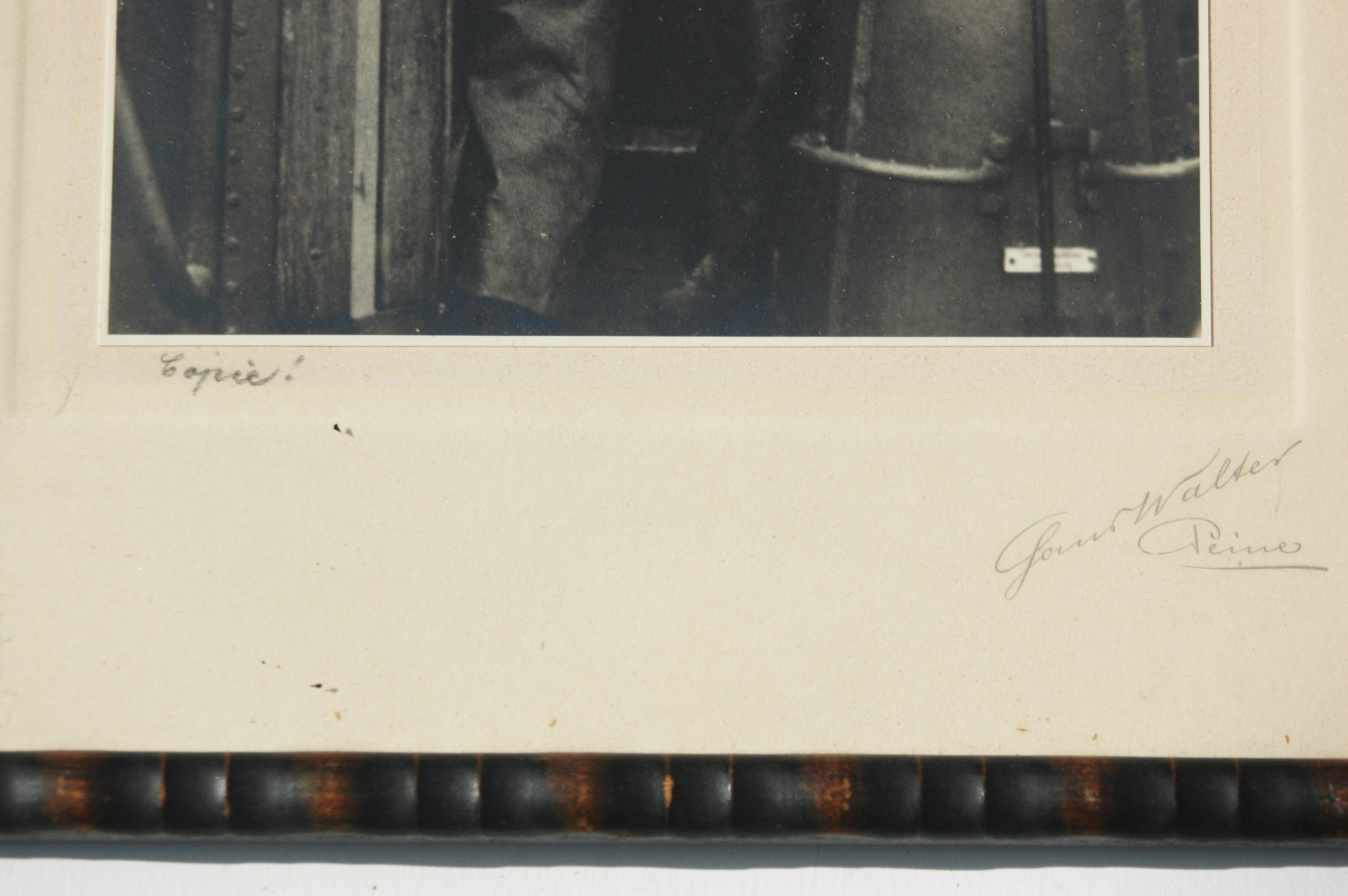 German WWII Famed Photo of Walter Kloppenburg U-866