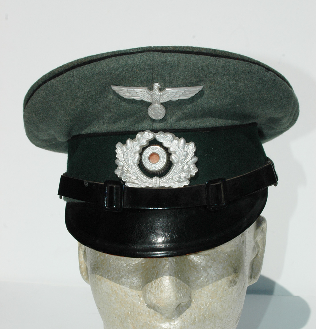 German WWII Pioneer Piped Visor Cap